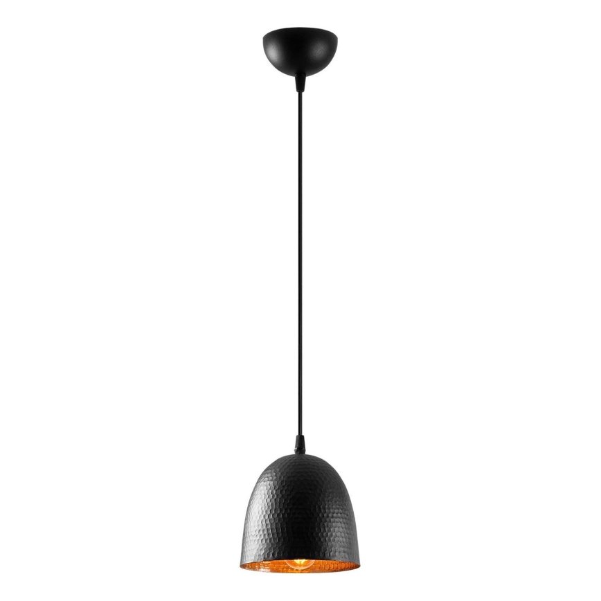 Lámpara colgante TATTOO 1xE27/40W/230V Ø 16 cm negra