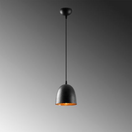 Lámpara colgante TATTOO 1xE27/40W/230V Ø 16 cm negra