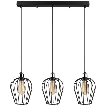 Lámpara colgante TEL 3xE27/100W/230V