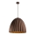 Lámpara colgante TELMA 1xE27/60W/230V diá. 50 cm marrón/dorado