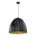 Lámpara colgante TELMA 1xE27/60W/230V diá. 50 cm negro/dorado