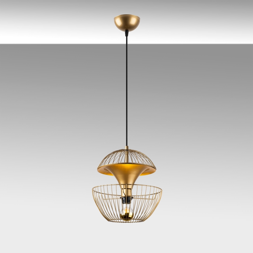 Lámpara colgante TELMANDER 1xE27/40W/230V dorado
