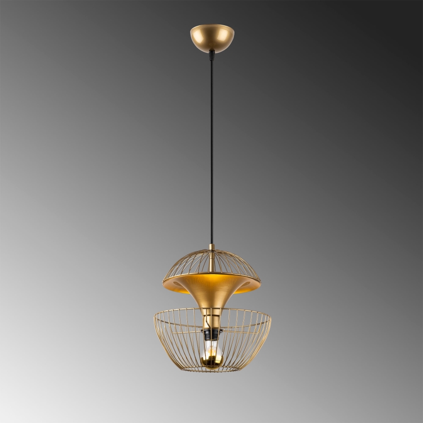 Lámpara colgante TELMANDER 1xE27/40W/230V dorado