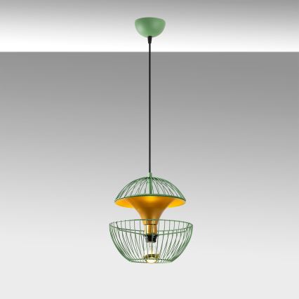 Lámpara colgante TELMANDER 1xE27/40W/230V verde