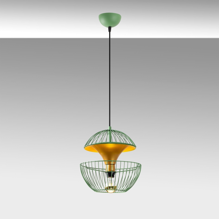 Lámpara colgante TELMANDER 1xE27/40W/230V verde