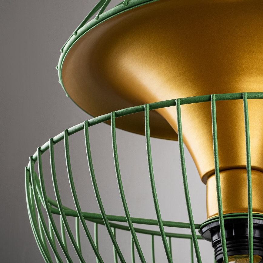 Lámpara colgante TELMANDER 1xE27/40W/230V verde