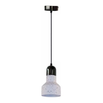 Lámpara colgante TERRAZZO 1xE27/60W/230V diá. 12 cm color crema