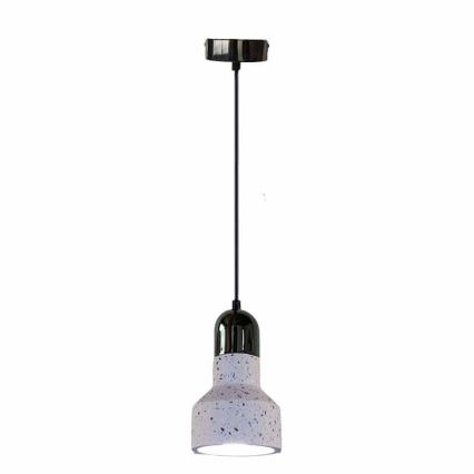 Lámpara colgante TERRAZZO 1xE27/60W/230V diá. 12 cm color crema