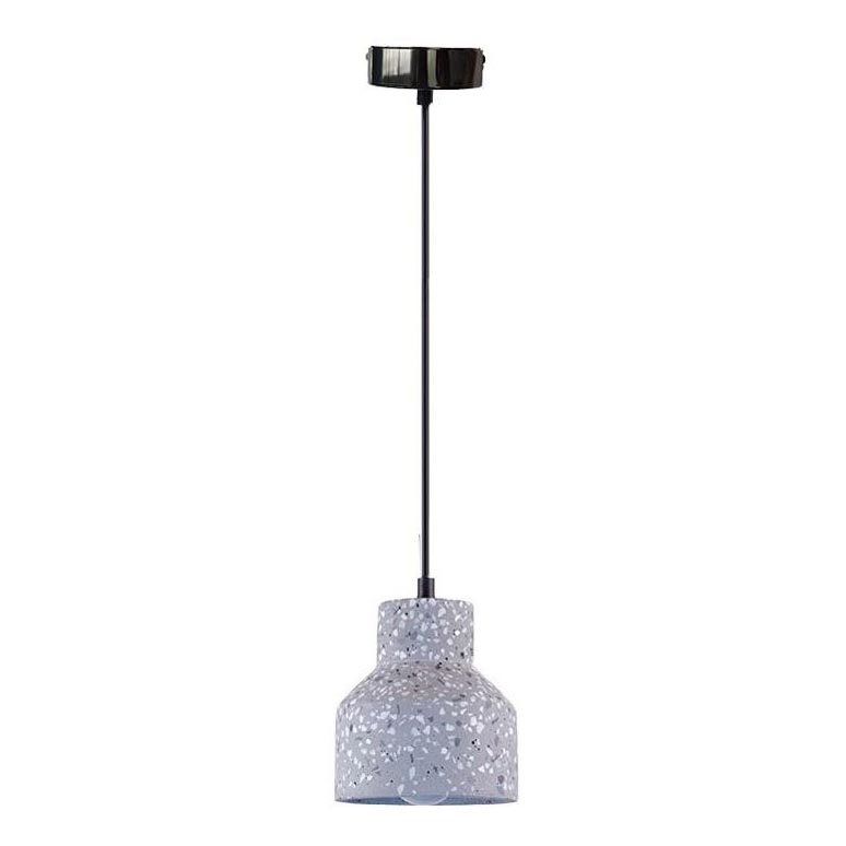 Lámpara colgante TERRAZZO 1xE27/60W/230V diá. 12 cm gris