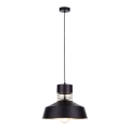 Lámpara colgante TITANIUM 1xE27/60W/230V negro/dorado