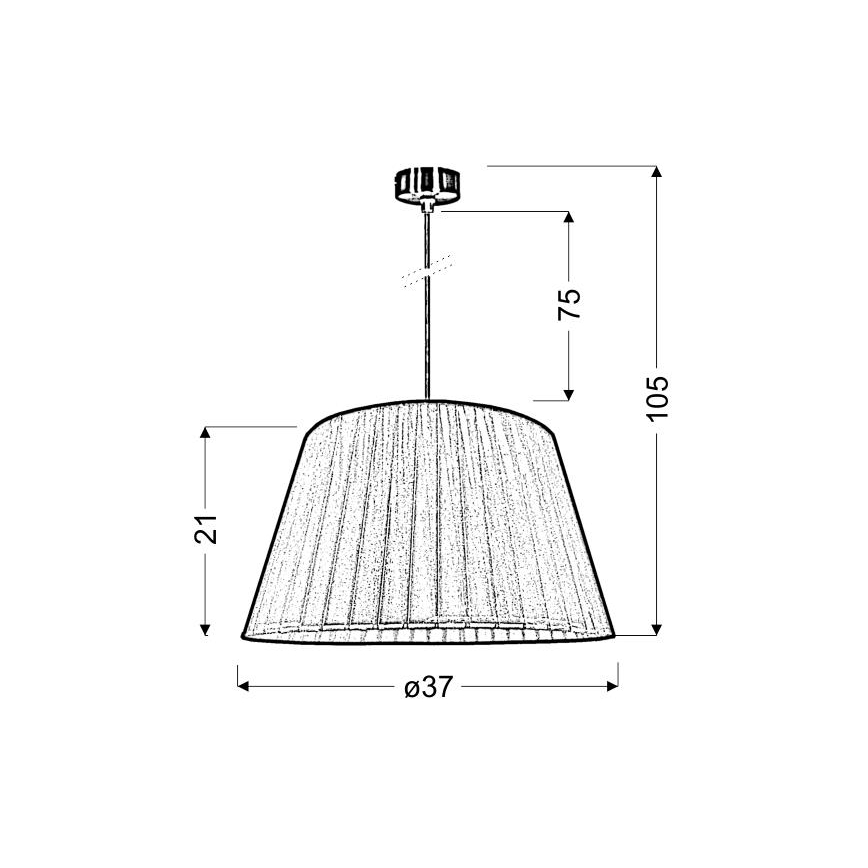 Lámpara colgante TIZIANO 1xE27/60W/230V rosa