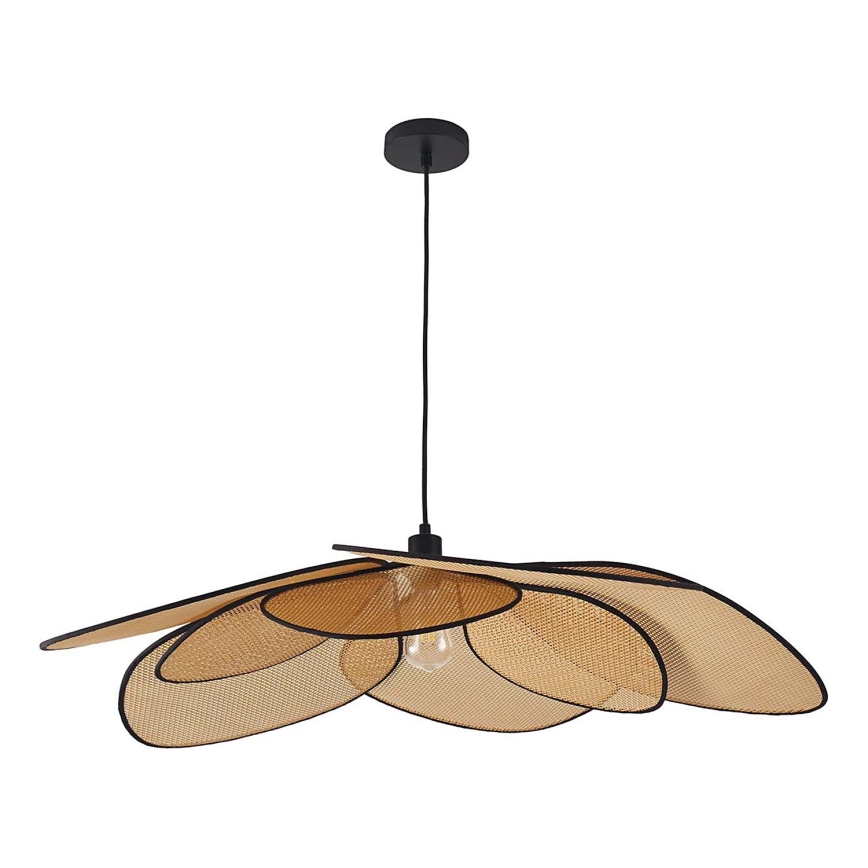 Lámpara colgante TOBAGO 1xE27/20W/230V diá. 100 cm beige