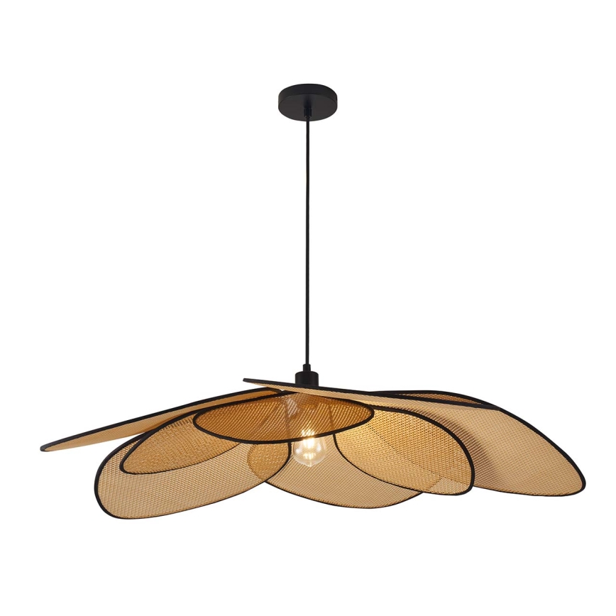 Lámpara colgante TOBAGO 1xE27/20W/230V diá. 100 cm beige