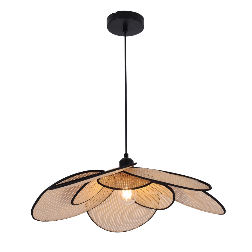 Lámpara colgante TOBAGO 1xE27/20W/230V diá. 60 cm beige