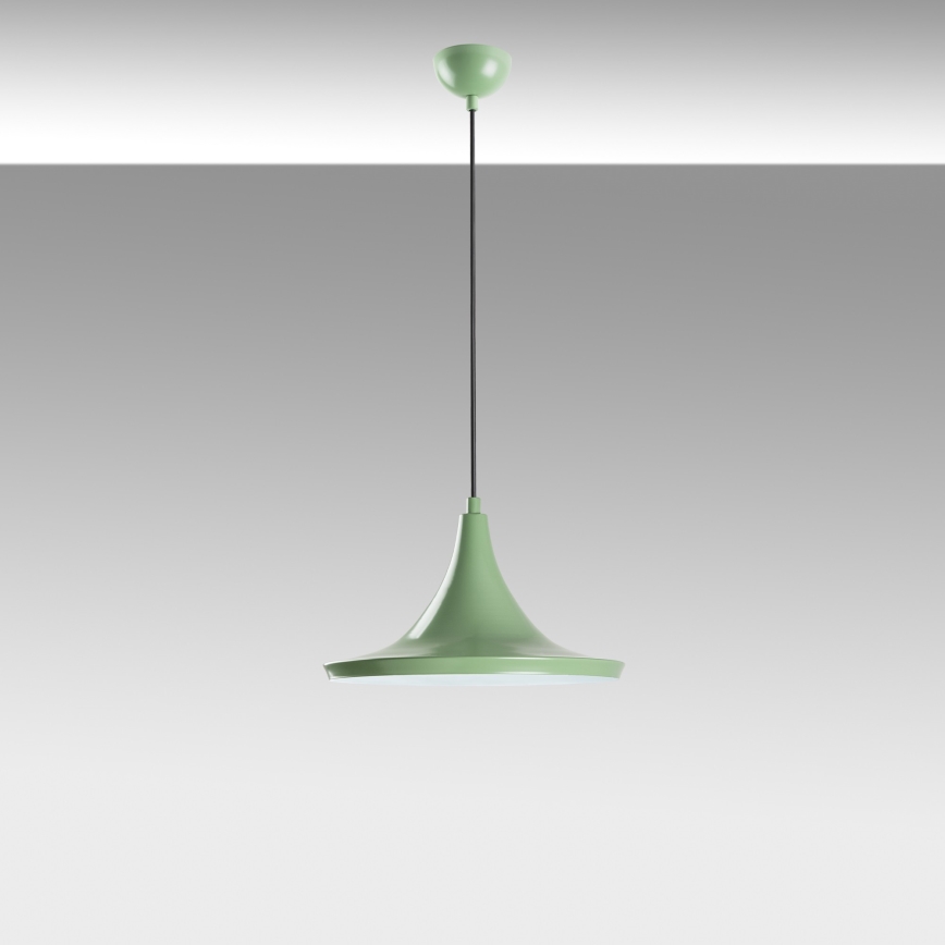 Lámpara colgante TOM 1xE27/40W/230V verde
