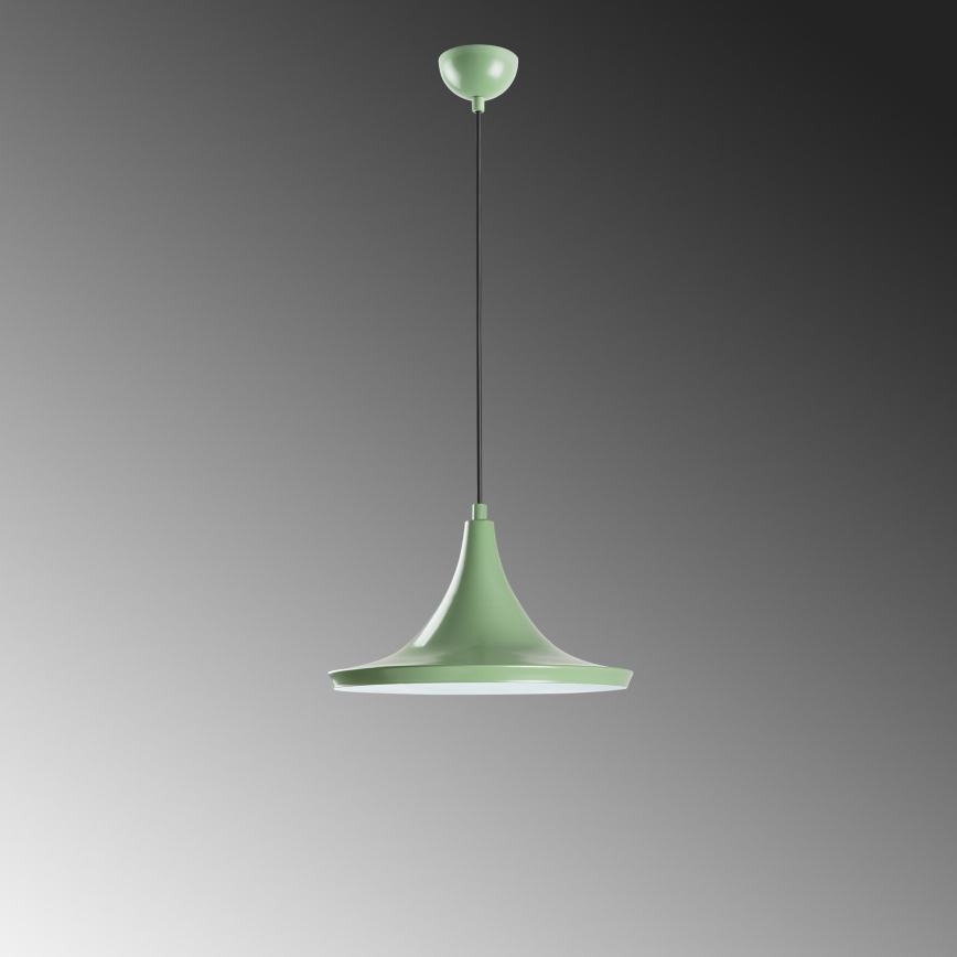 Lámpara colgante TOM 1xE27/40W/230V verde