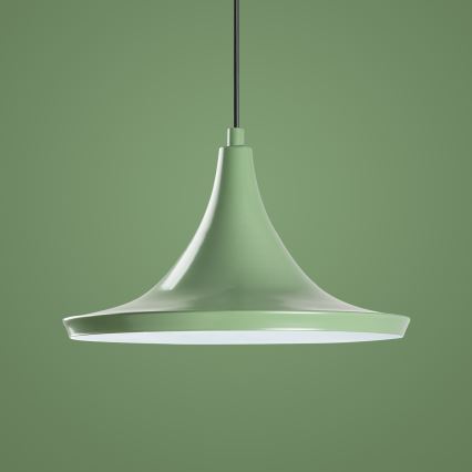 Lámpara colgante TOM 1xE27/40W/230V verde
