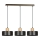 Lámpara colgante TORIN 3xE27/15W/230V negro