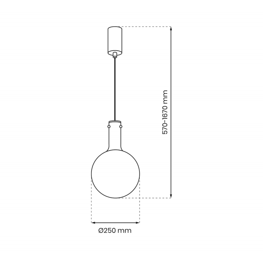 Lámpara colgante TORONTO 1xGU10/8W/230V cromo brillante