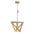 Lámpara colgante TRIGONON 1xE27/60W/230V roble mate