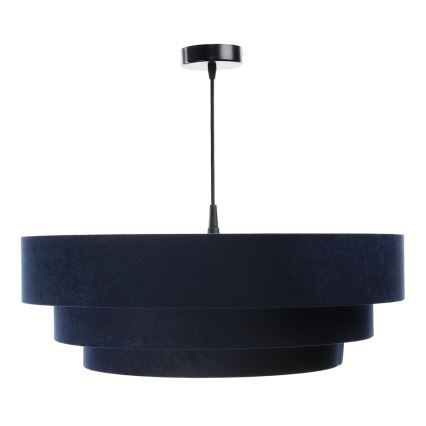 Lámpara colgante TRINITI 1xE27/60W/230V azul/dorado