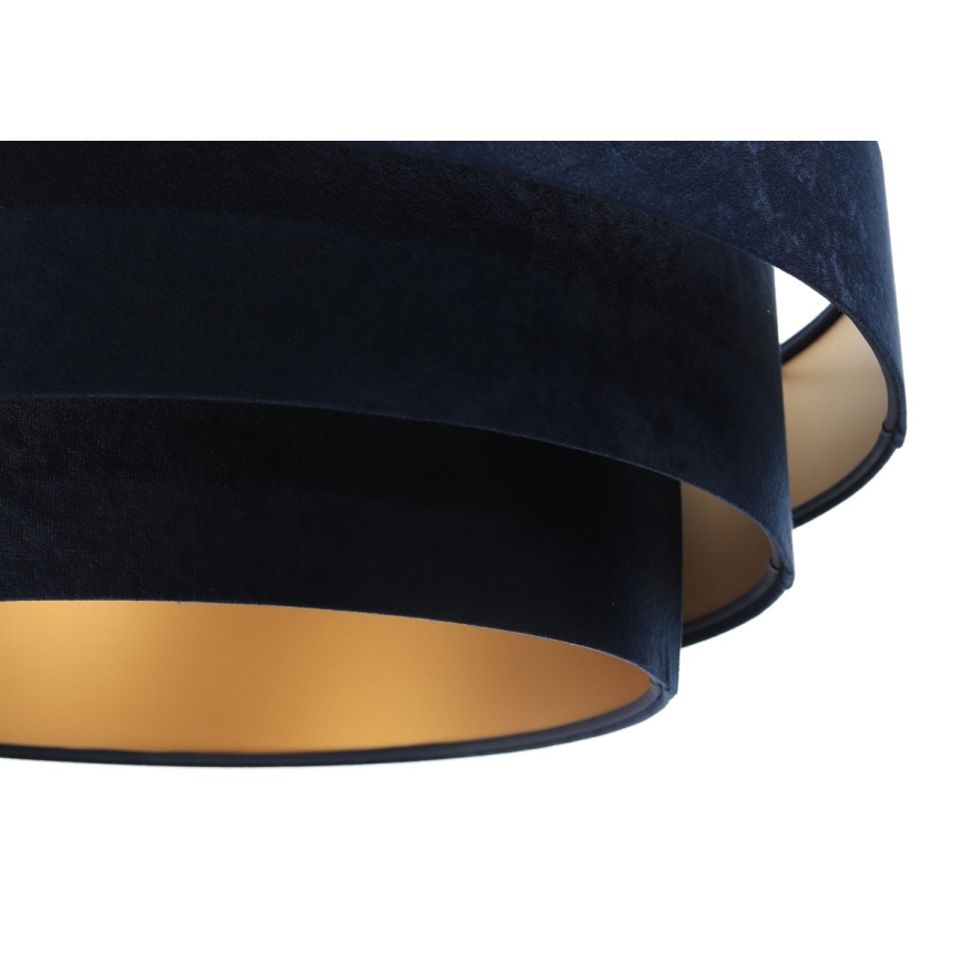 Lámpara colgante TRINITI 1xE27/60W/230V azul/dorado