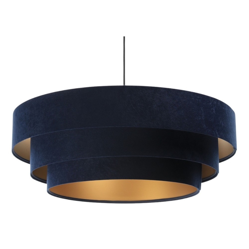 Lámpara colgante TRINITI 1xE27/60W/230V azul/dorado