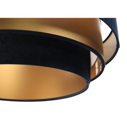 Lámpara colgante TRINITI 1xE27/60W/230V azul/dorado