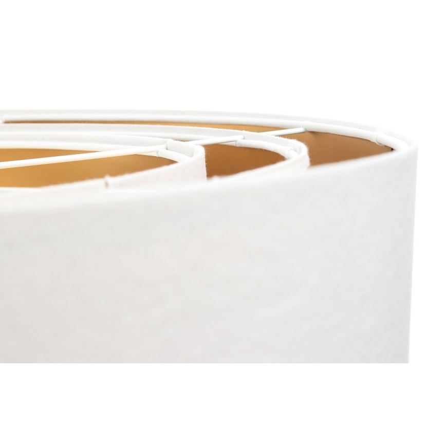 Lámpara colgante TRINITI 1xE27/60W/230V blanco/dorado