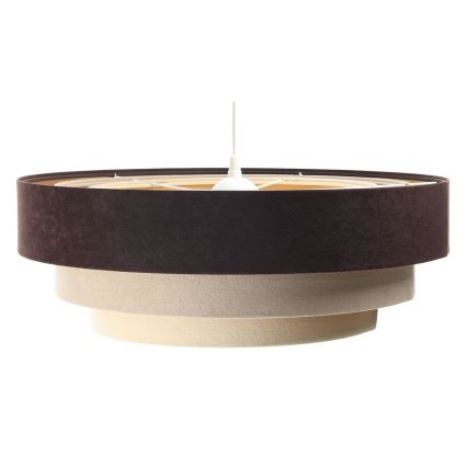 Lámpara colgante con cable TRINITI 1xE27/60W/230V marrón/beige/dorado