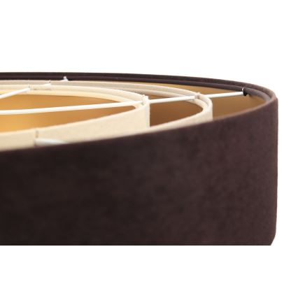 Lámpara colgante con cable TRINITI 1xE27/60W/230V marrón/beige/dorado