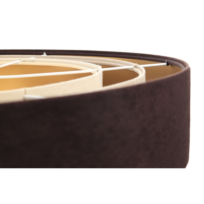 Lámpara colgante con cable TRINITI 1xE27/60W/230V marrón/beige/dorado