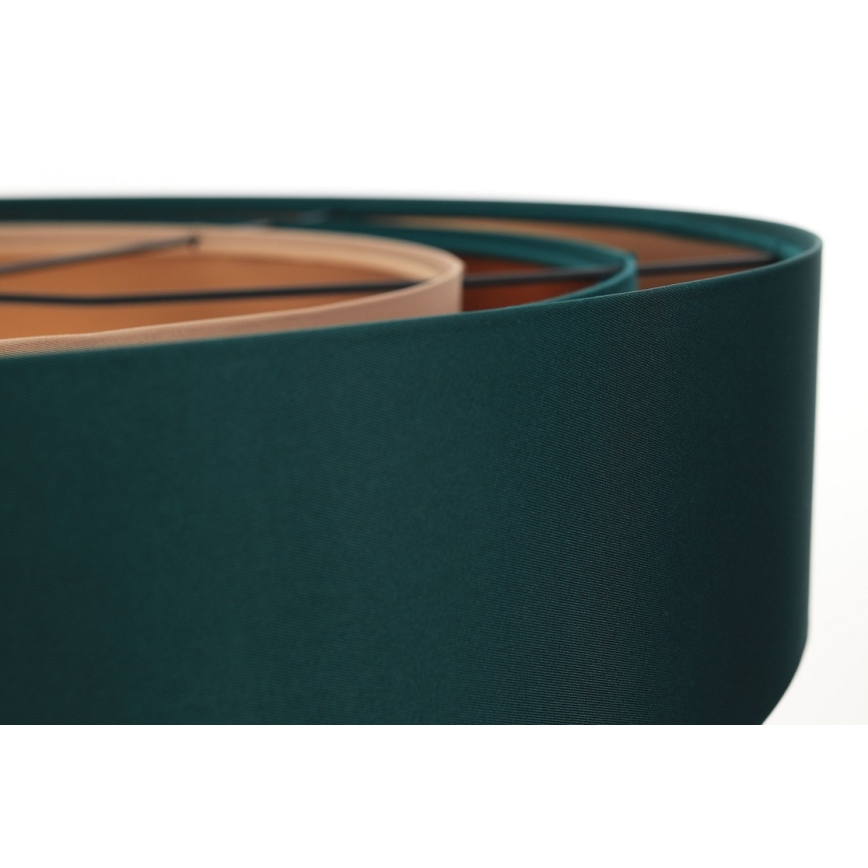 Lámpara colgante con cable TRINITI 1xE27/60W/230V verde/cobre
