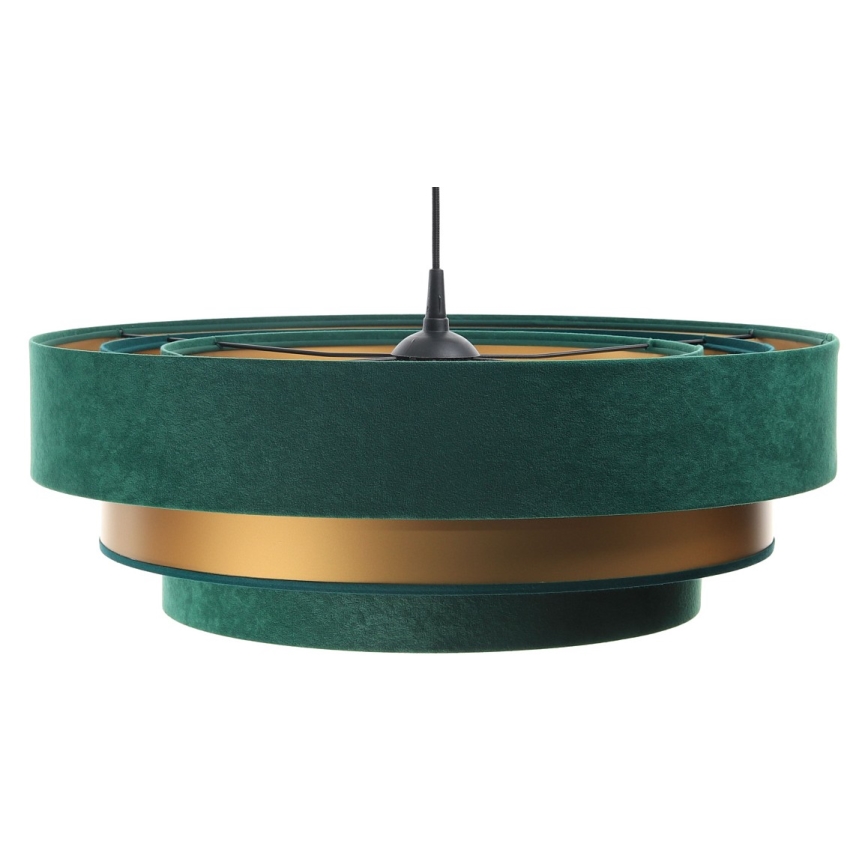 Lámpara colgante TRINITI 1xE27/60W/230V verde/dorado
