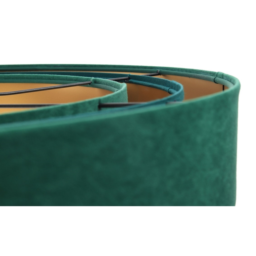 Lámpara colgante TRINITI 1xE27/60W/230V verde/dorado