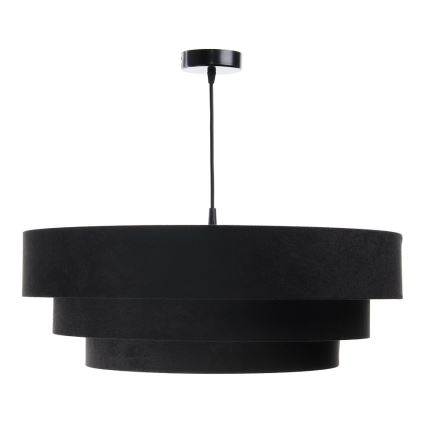 Lámpara colgante con cable TRINITI 1xE27/60W/230V negro/dorado