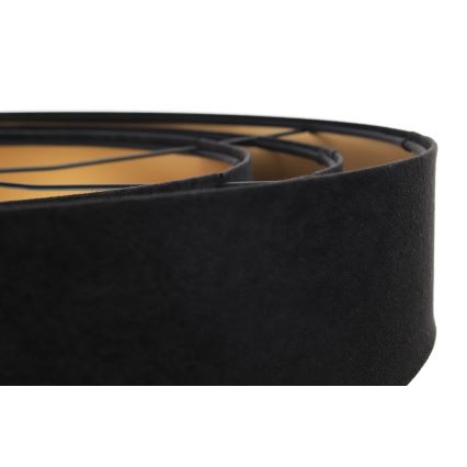 Lámpara colgante con cable TRINITI 1xE27/60W/230V negro/dorado