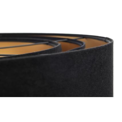 Lámpara colgante con cable TRINITI 1xE27/60W/230V negro/dorado