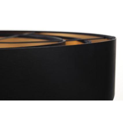 Lámpara colgante con cable TRINITI 1xE27/60W/230V negro/dorado