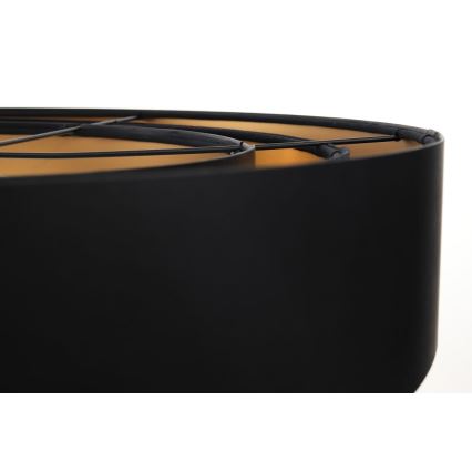 Lámpara colgante con cable TRINITI 1xE27/60W/230V negro/dorado