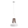 Lámpara colgante TRIXI 1xE27/60W/230V blanco/marrón