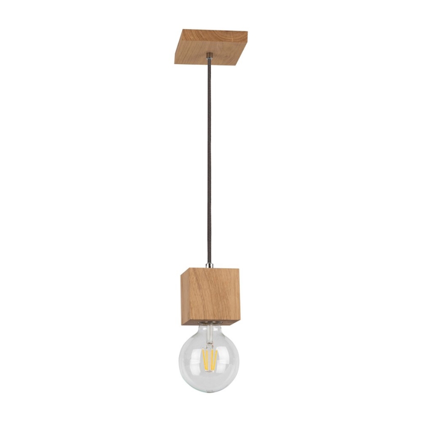 Lámpara colgante TRONGO 1xE27/60W/230V roble