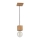Lámpara colgante TRONGO 1xE27/60W/230V roble