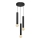 Lámpara colgante TUBA 3xE27/15W/230V negro