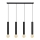 Lámpara colgante TUBA 4xE27/15W/230V negro