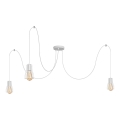 Lámpara colgante TUBE 3xE27/15W/230V araña blanco