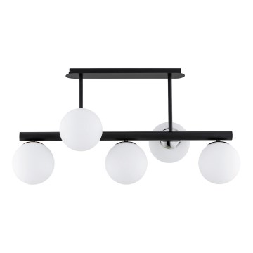 Lámpara colgante TUKANE 5xE14/10W/230V negro