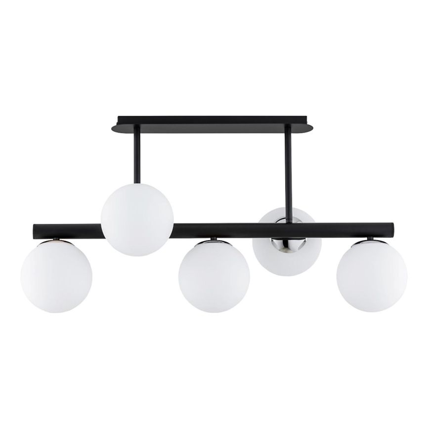Lámpara colgante TUKANE 5xE14/10W/230V negro