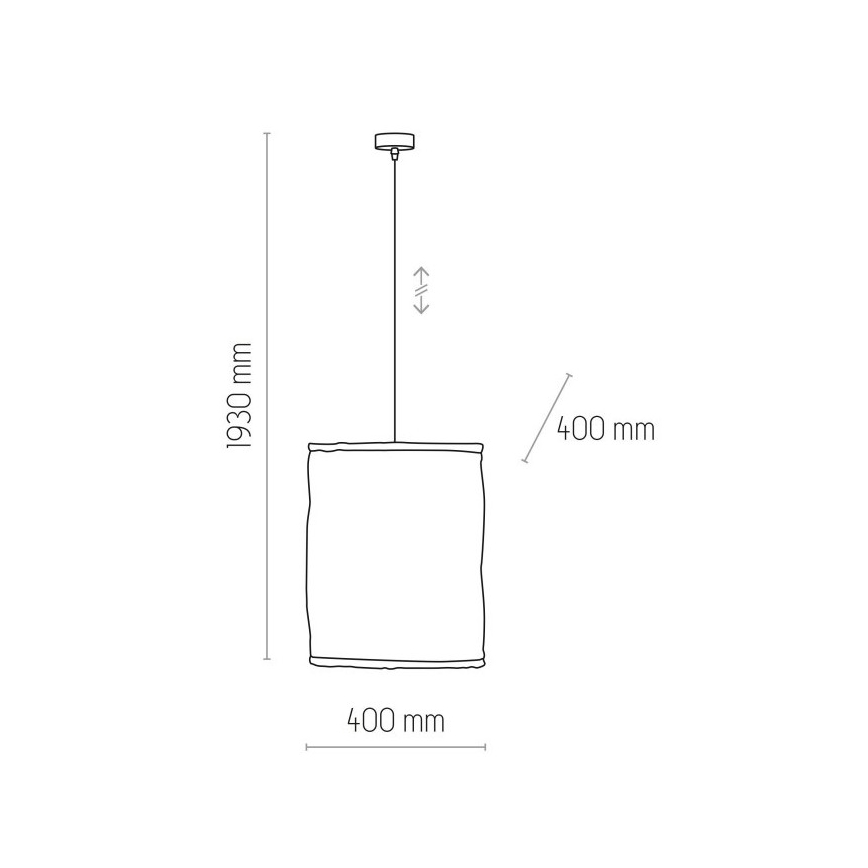 Lámpara colgante TULUM 1xE27/15W/230V