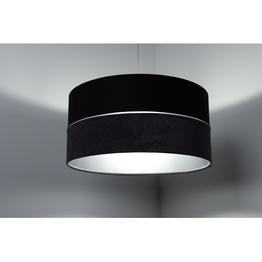 Lámpara colgante TWIST 1xE27/60W/230V negro/gris/plata